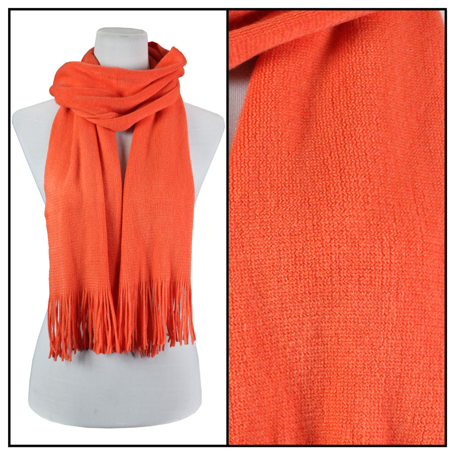 0940002 - Cashmere Feel Scarves Coral Oblong Scarf - Cashmere Feel 0940002 - 