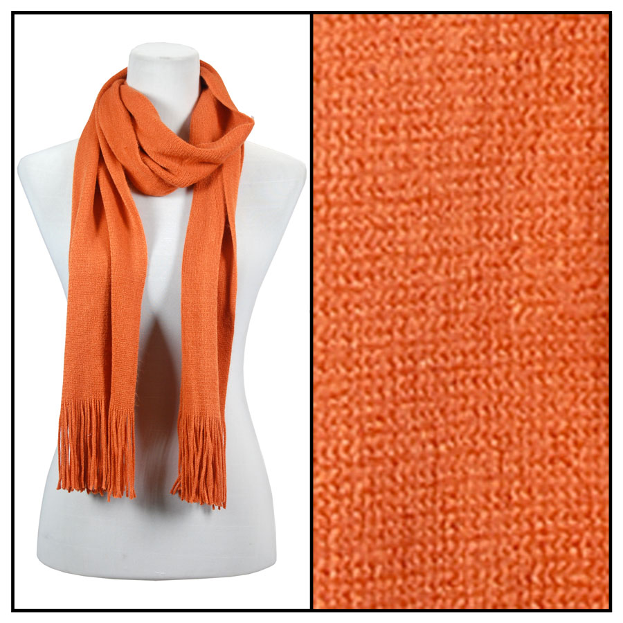0940002 - Cashmere Feel Scarves Rust Oblong Scarf - Cashmere Feel 0940002 - 