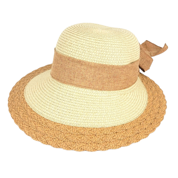 2489 - Summer Hats 1049 - Tan<br> 
Summer Hat
 - One Size Fits Most