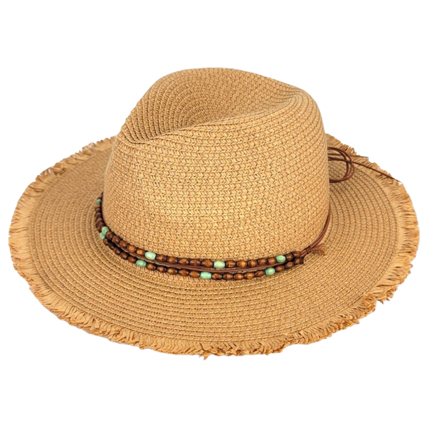 2489 - Summer Hats 1055 - Beige/Tropical Print<br> 
Reversible Bucket Hat
 - One Size Fits Most