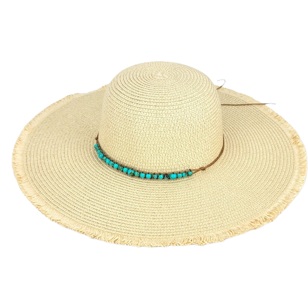 2489 - Summer Hats 1043 - Natural<br> 
Summer Hat
 - One Size Fits Most