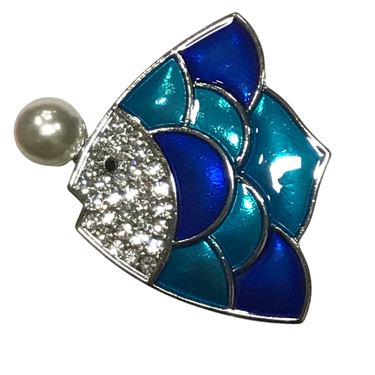 2997 - Artful Design Magnetic Brooches 611 Aztec Circle with Turquoise Magnetic Brooch - 2
