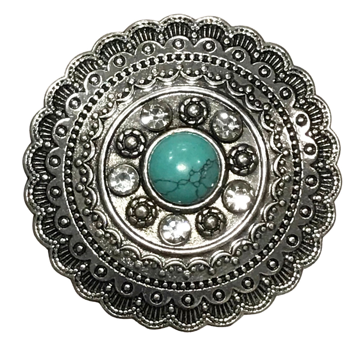 2997 - Artful Design Magnetic Brooches 593 Tree with Hematite Circle Magnetic Brooch 100 2/25 - 2