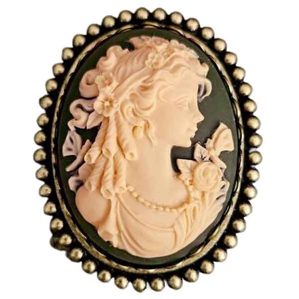 2997 - Artful Design Magnetic Brooches AD-015BR - Cameo Brown - 2