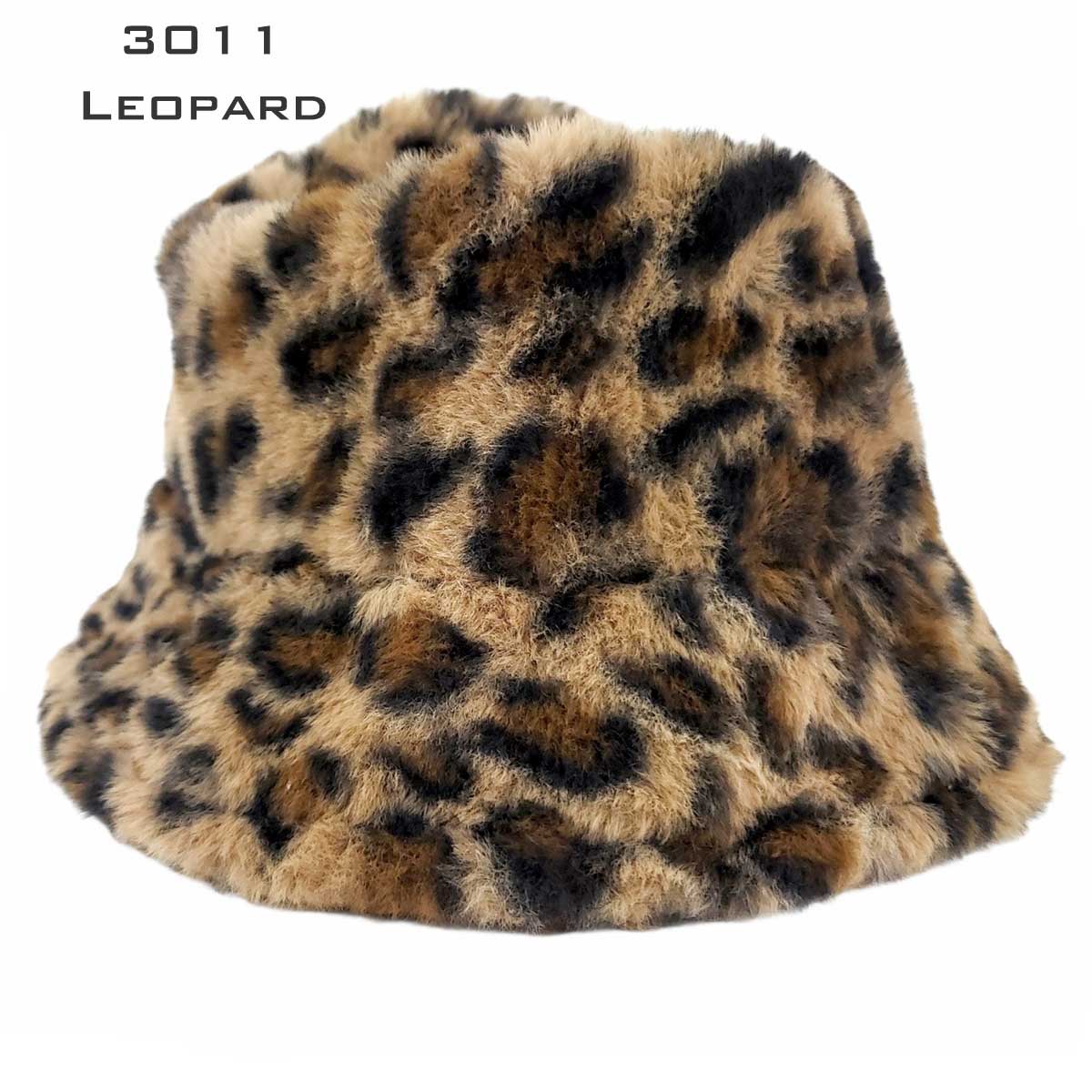 2999 - Fall and Winter Brimmed Hats and Caps 1005 BLACK PLUSH FAUX FUR Bucket Hat - 