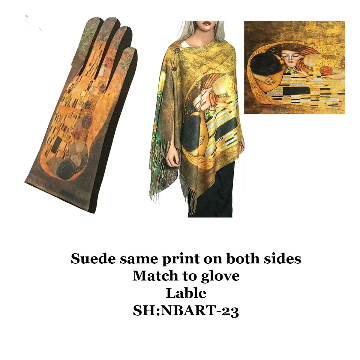 3196 - Sueded Art Design Shawls (Without Buttons) #24 Print - 72