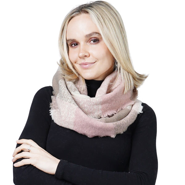 Woven Infinity Scarves - 8628/8435/1251/905/9809 9809 - Grey Multi - 