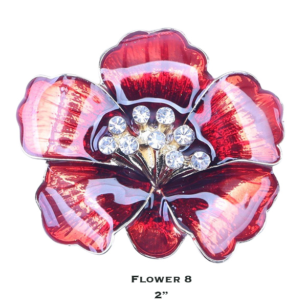 3700 - Magnetic Flower Brooches Flower - 02 - 2