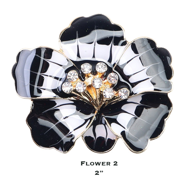 3700 - Magnetic Flower Brooches Flower - 03 - 2