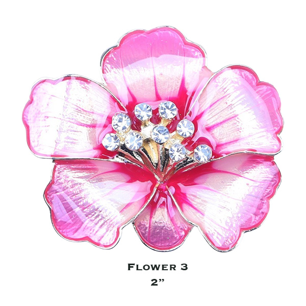 3700 - Magnetic Flower Brooches Flower - 05 - 2
