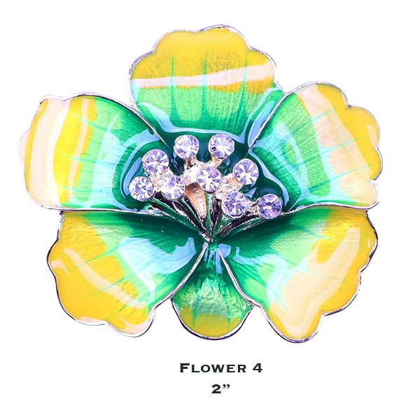 3700 - Magnetic Flower Brooches Flower - 06 - 2