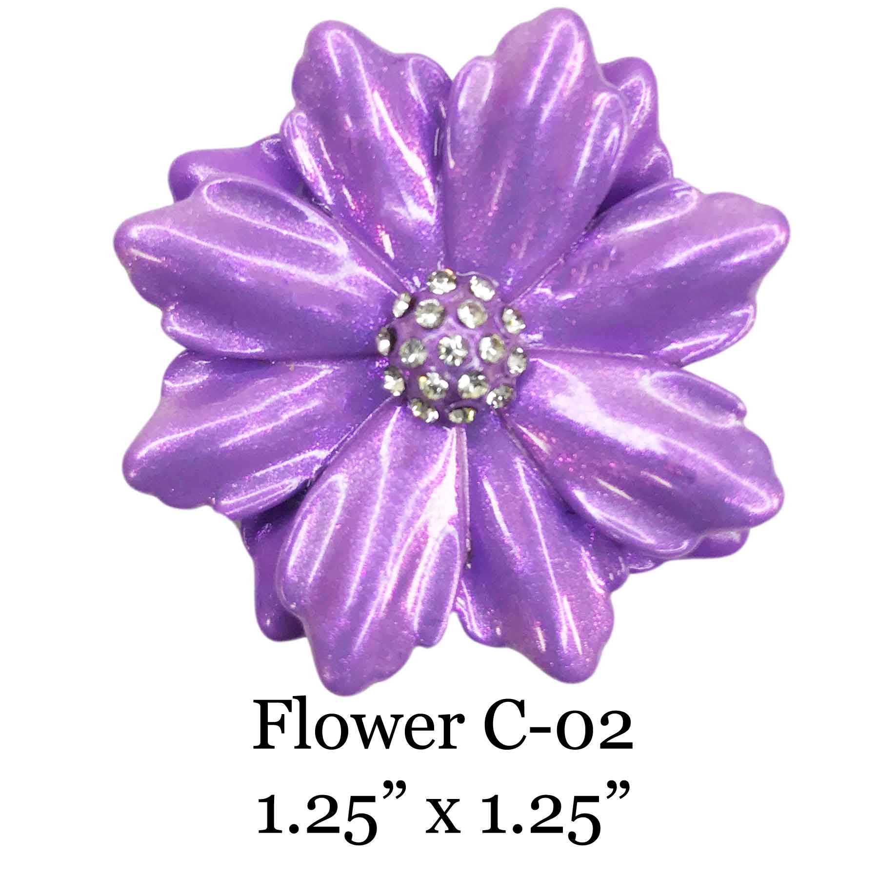 3700 - Magnetic Flower Brooches Flower - C02 - 1.25