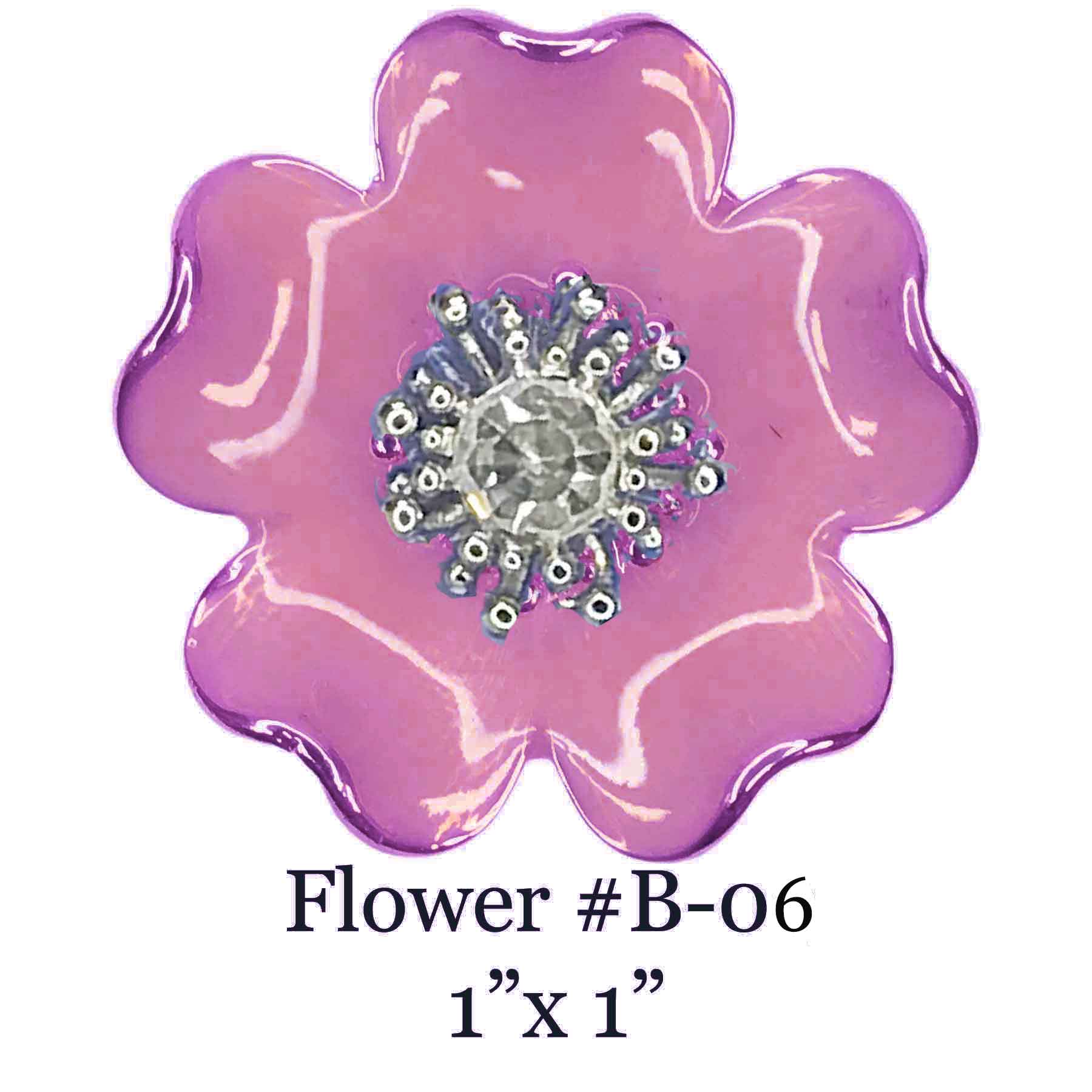 3700 - Magnetic Flower Brooches Flower - B07 - 1.25