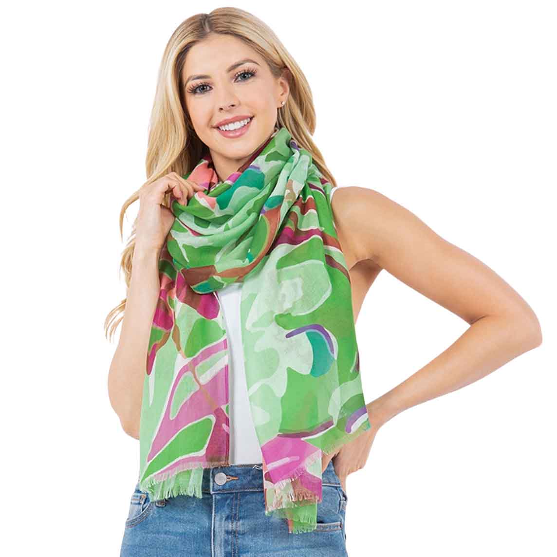 3861 - Assorted Cotton Feel Summer Scarves 4281-03
Abstract Pattern Scarf - 33