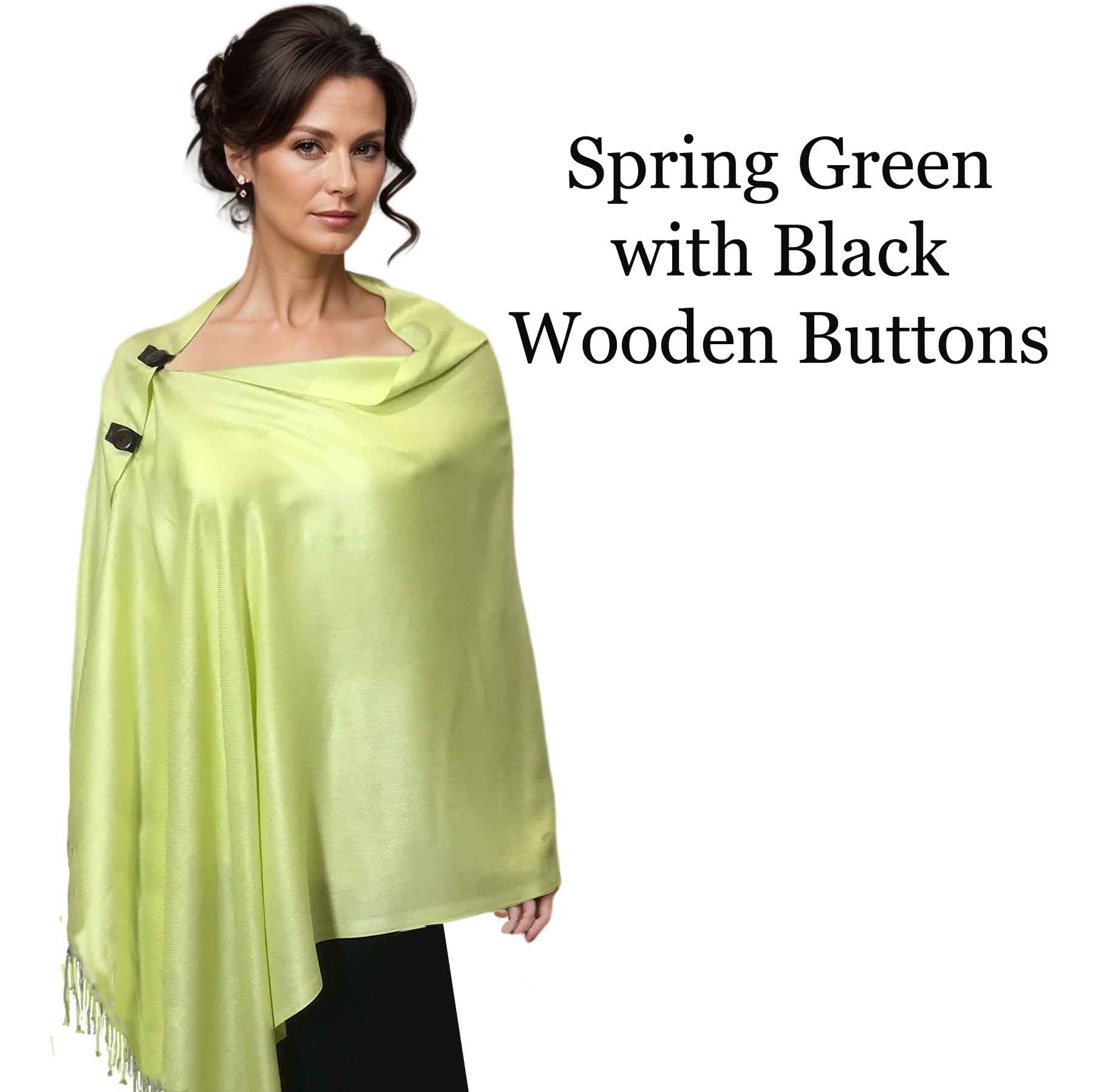 3866 - Pashmina Style Solid Color Button Shawls 3109 - Solid Violet<br>
Pashmina Style Button Shawl - 27