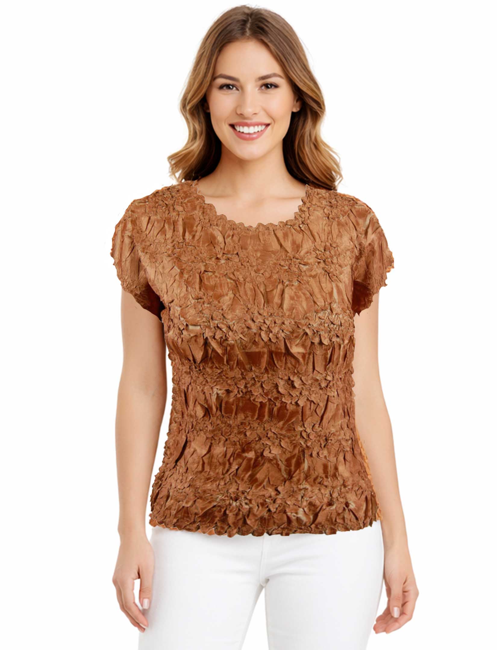1151 - Origami Cap Sleeve Tops