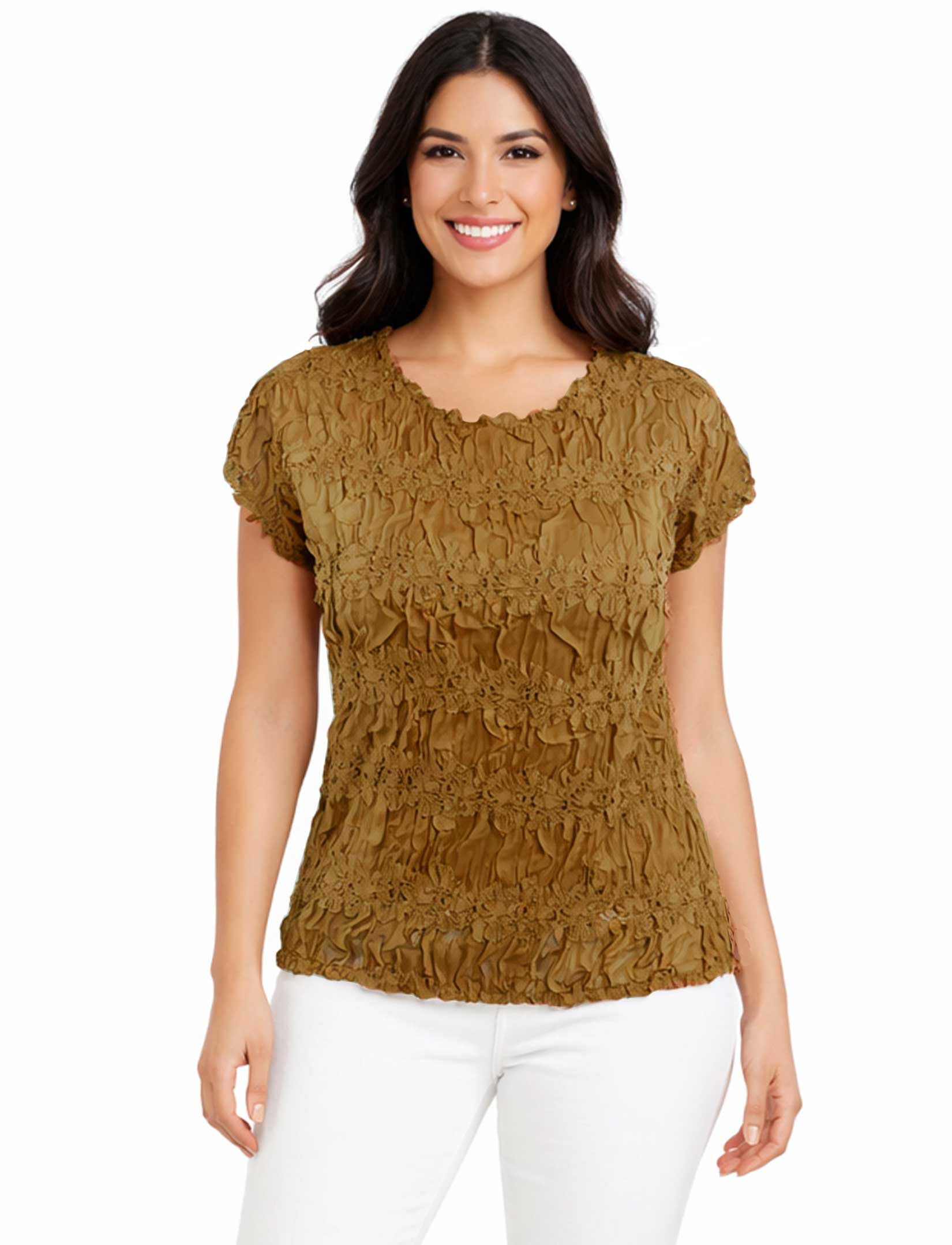 1151 - Origami Cap Sleeve Tops