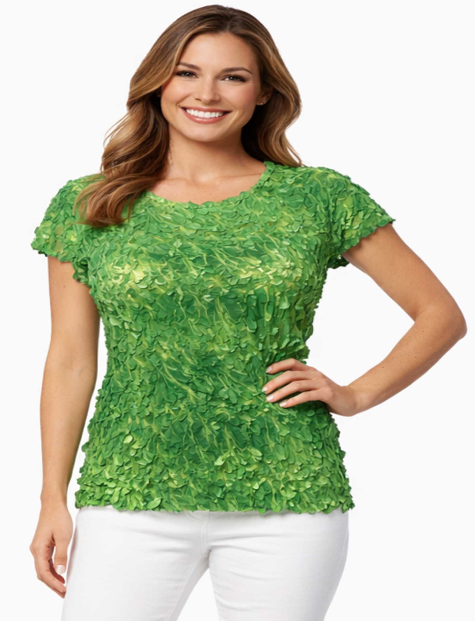 1151 - Origami Cap Sleeve Tops