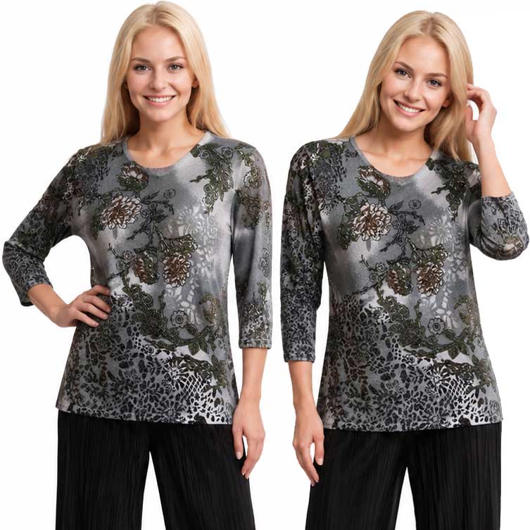 1227 - Beaded Long Sleeve Tops