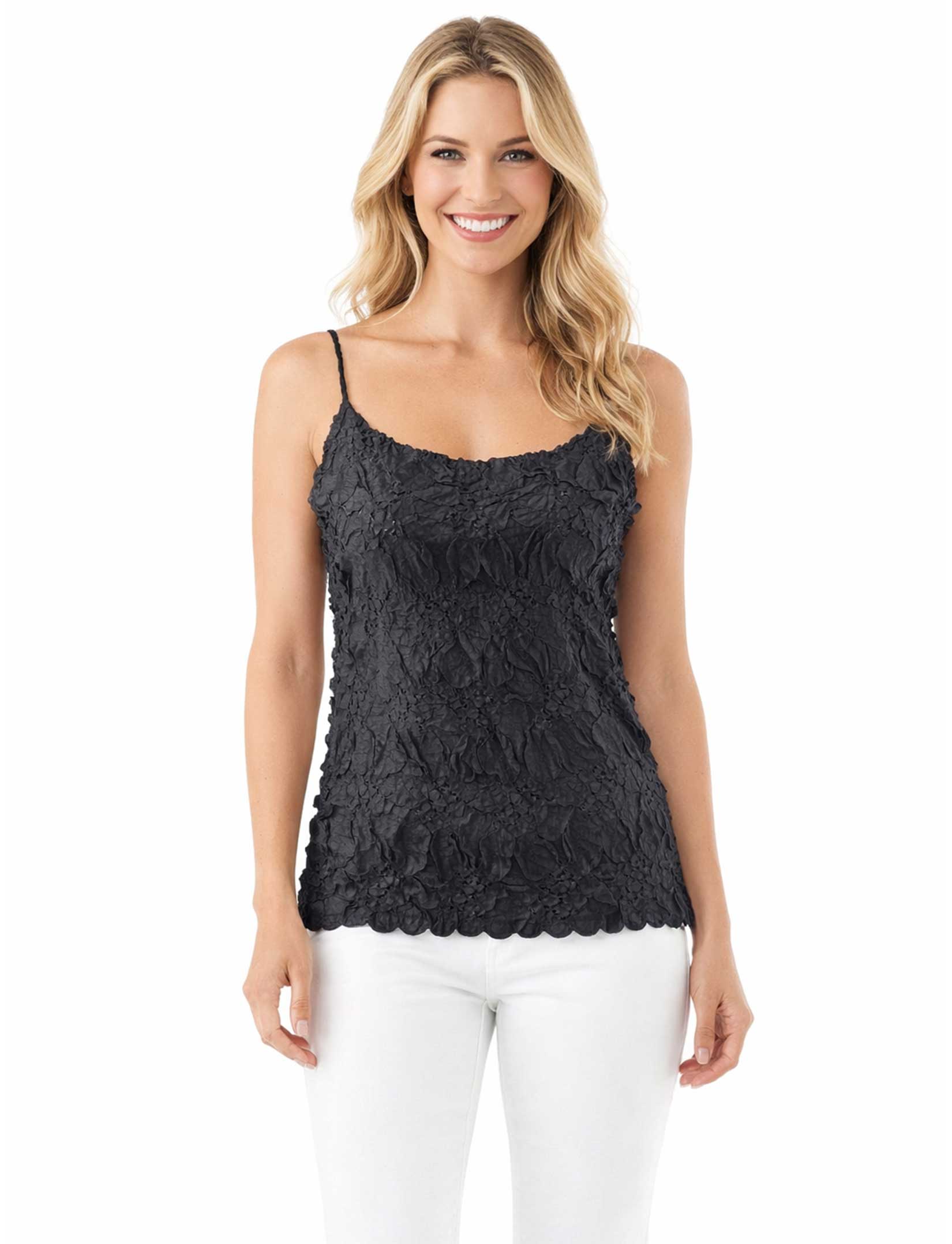 1270 - Origami Spaghetti Strap Tanks