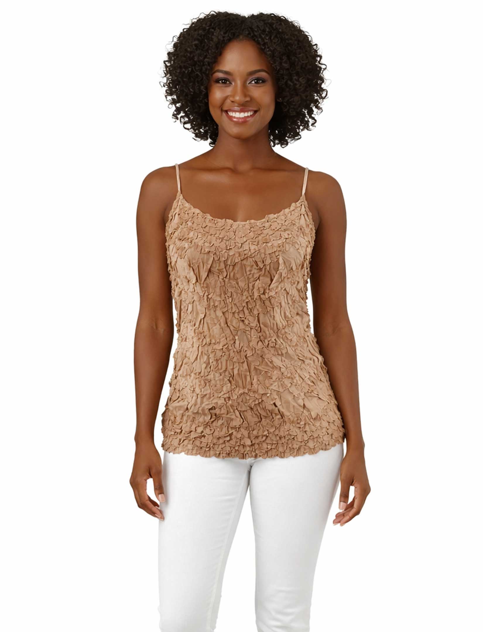 1270 - Origami Spaghetti Strap Tanks