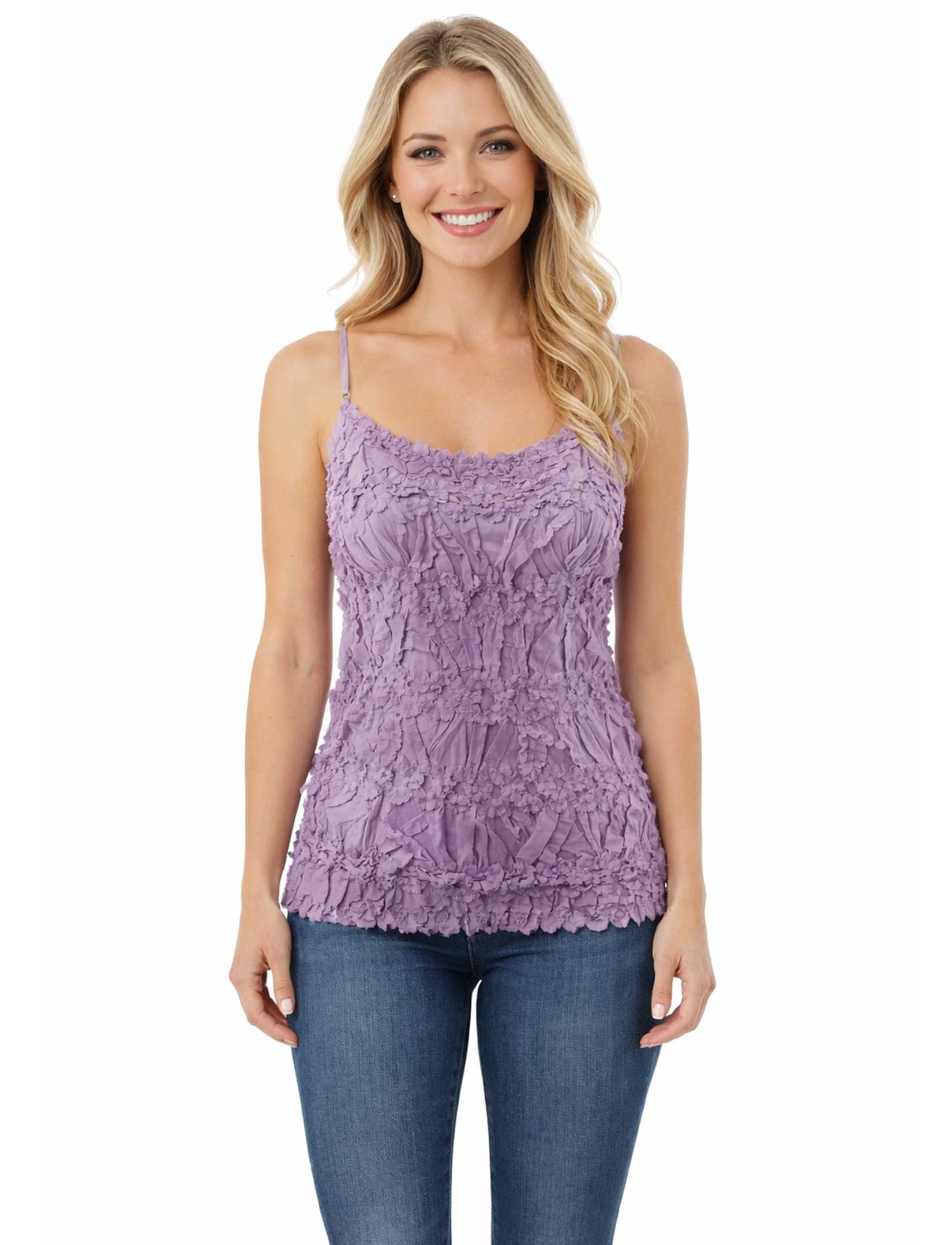 1270 - Origami Spaghetti Strap Tanks