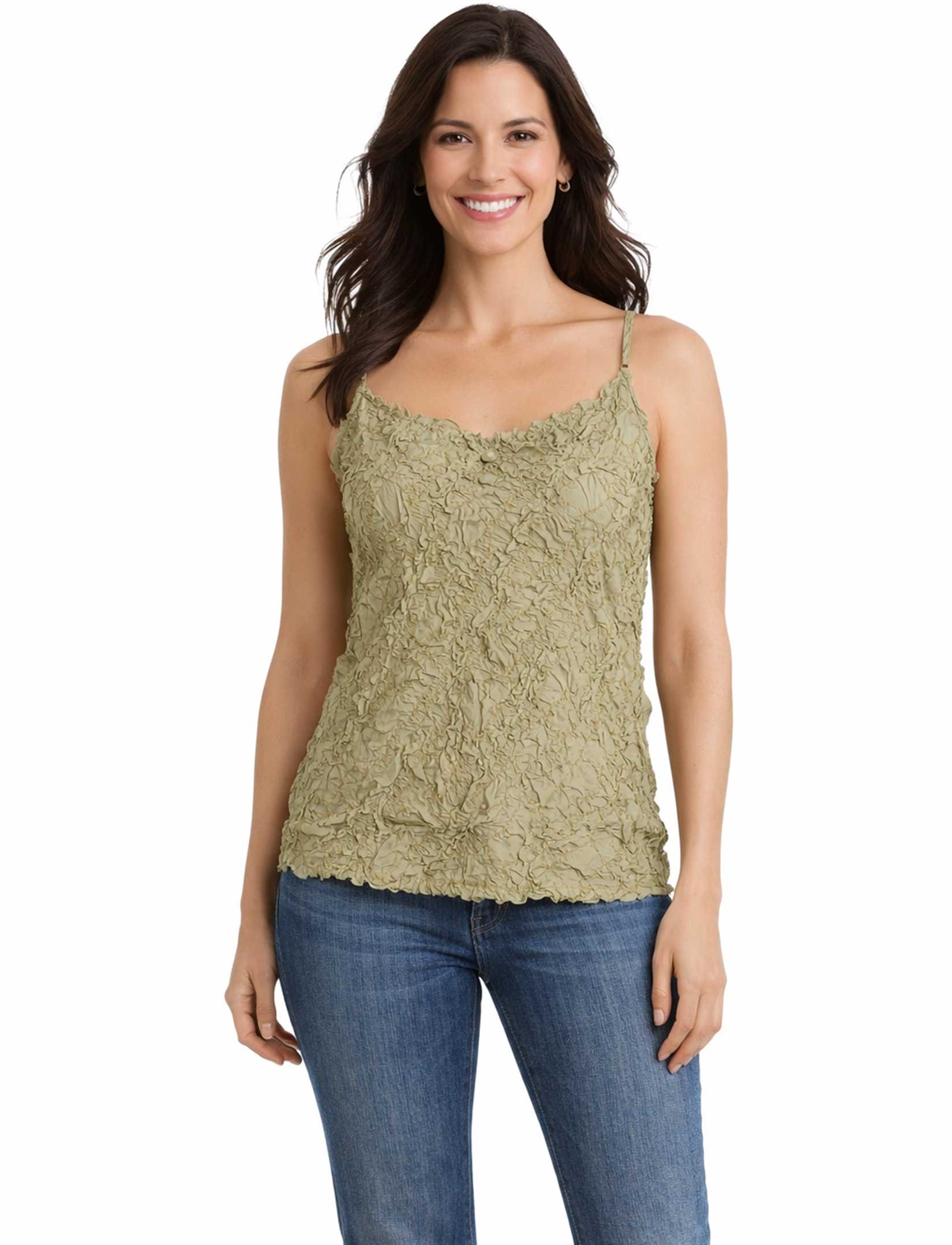 1270 - Origami Spaghetti Strap Tanks