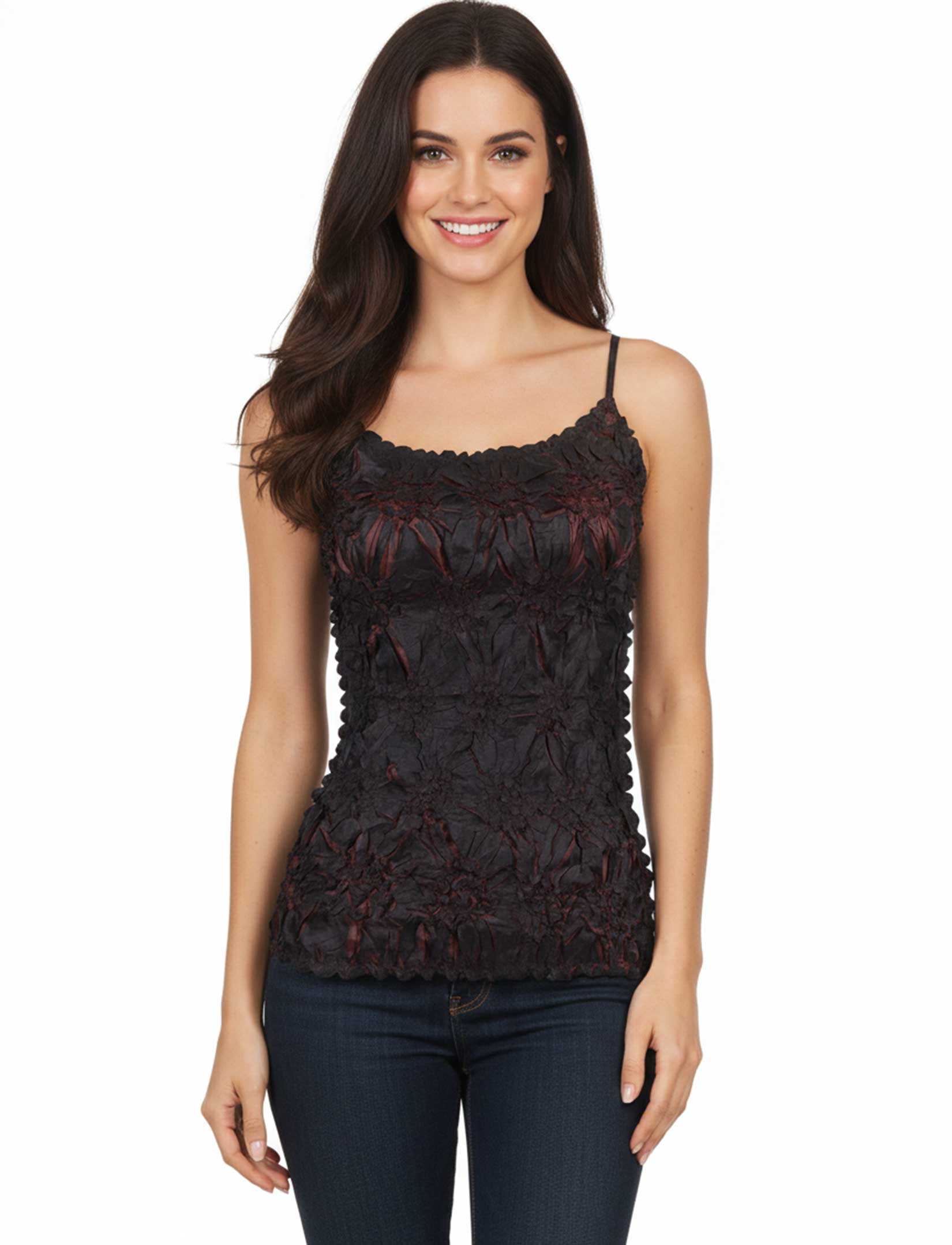 1270 - Origami Spaghetti Strap Tanks