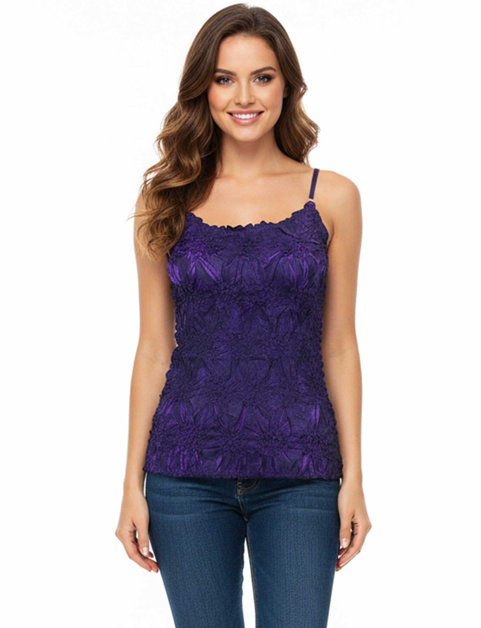 1270 - Origami Spaghetti Strap Tanks