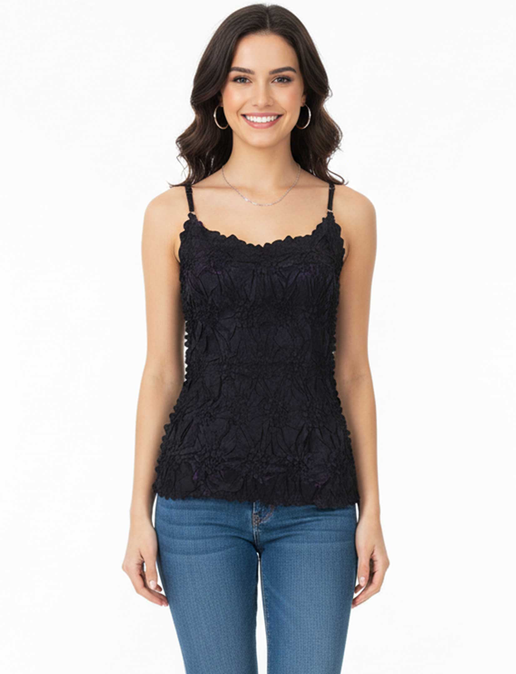 1270 - Origami Spaghetti Strap Tanks