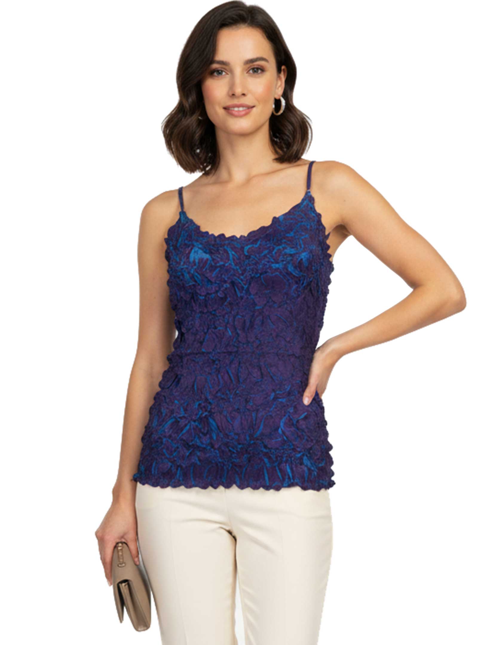1270 - Origami Spaghetti Strap Tanks