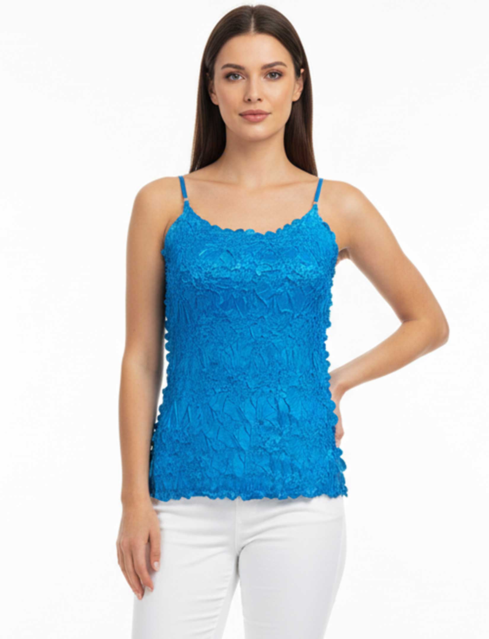 1270 - Origami Spaghetti Strap Tanks