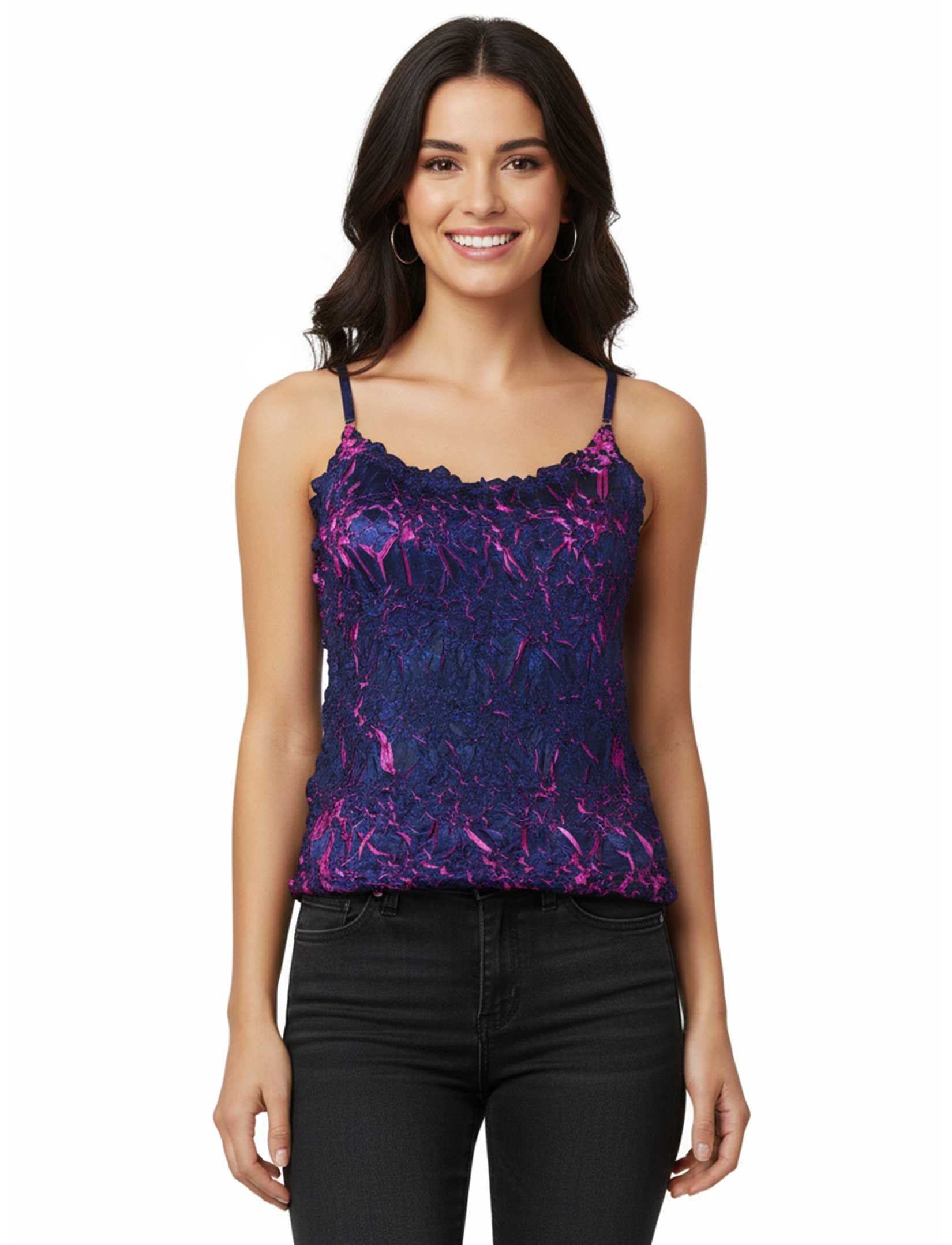 1270 - Origami Spaghetti Strap Tanks