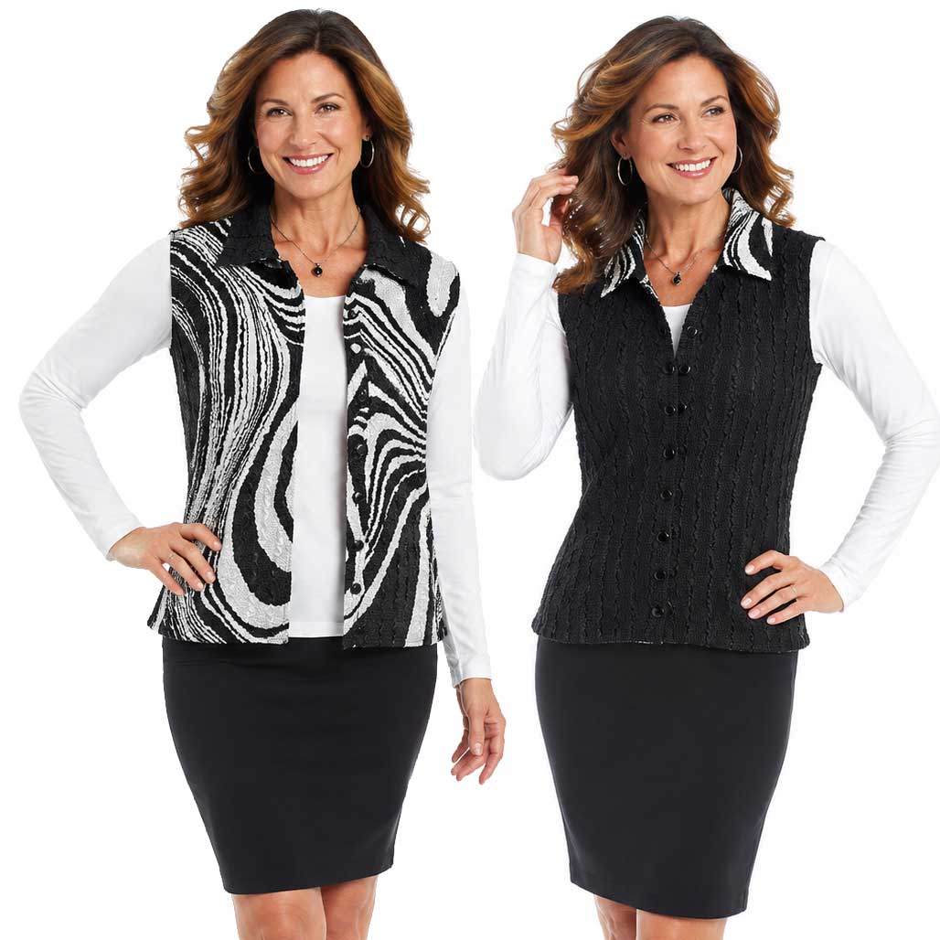 1732 - Reversible Magic Crush Button-Up Vests