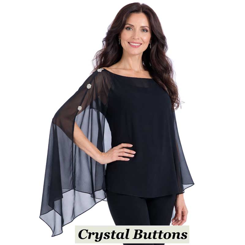 Solid Black<br>
Crystal Buttons