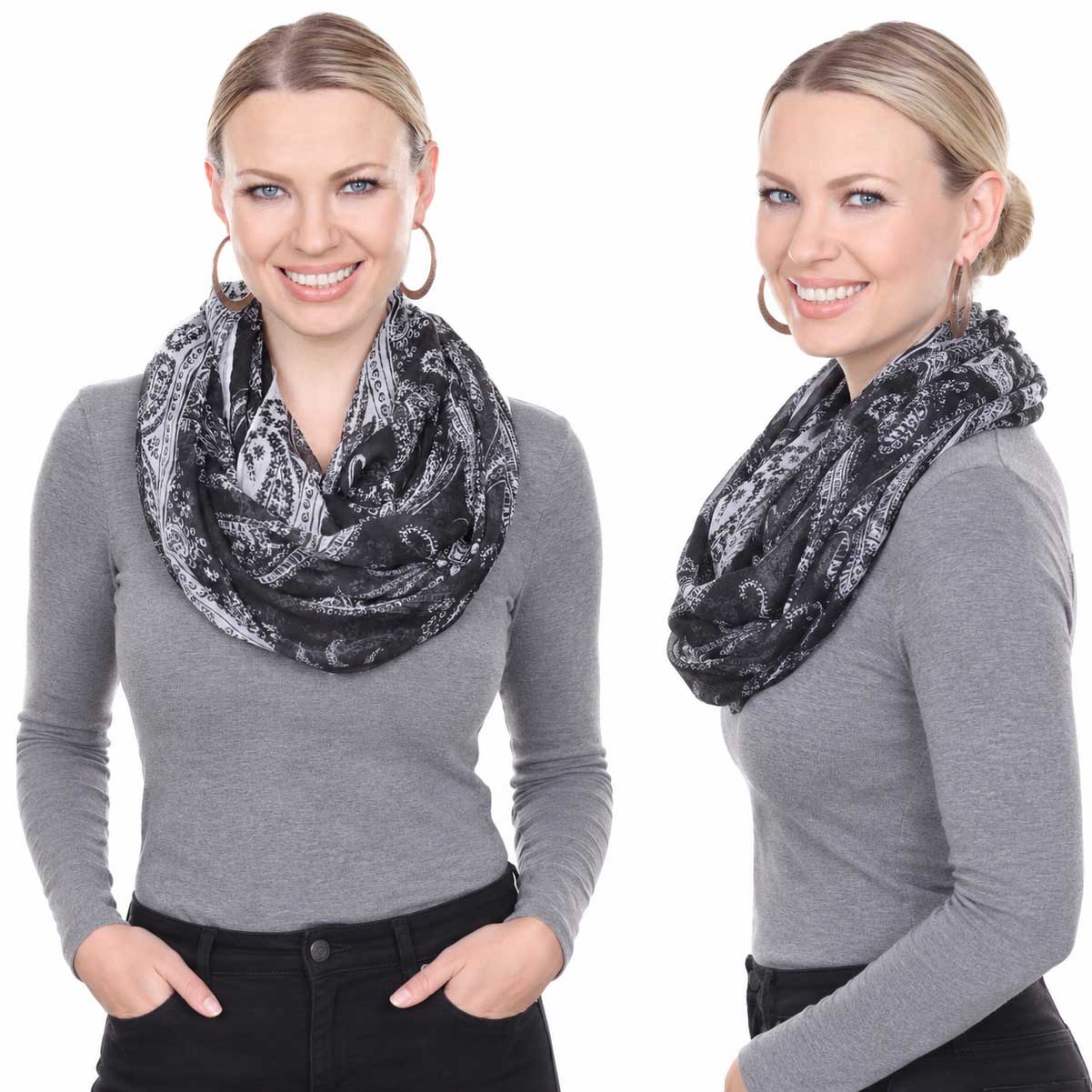 1803 - Wide Infinity Scarves 