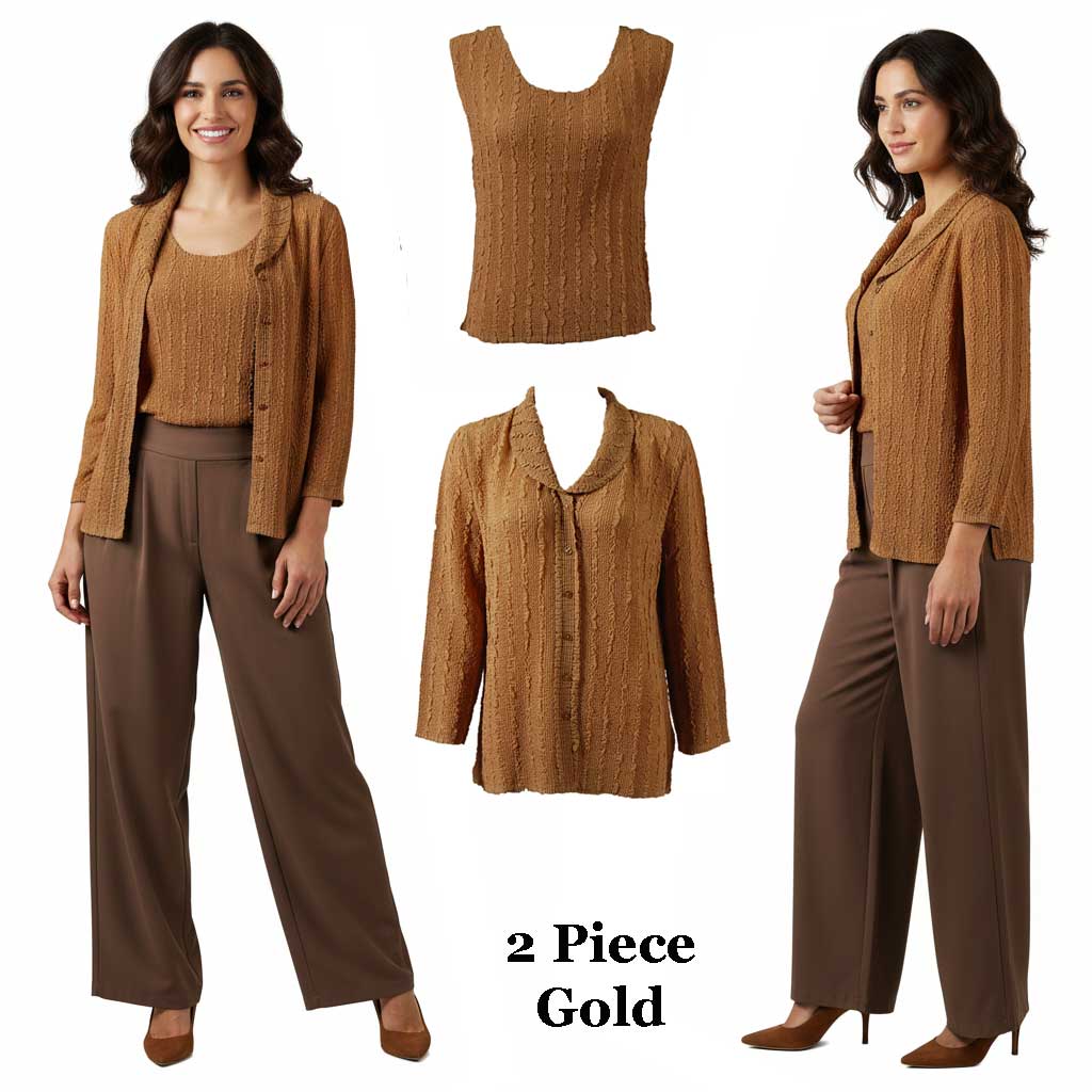 1827 - Combo Crush Georgette - Blouse/Sleeveless 