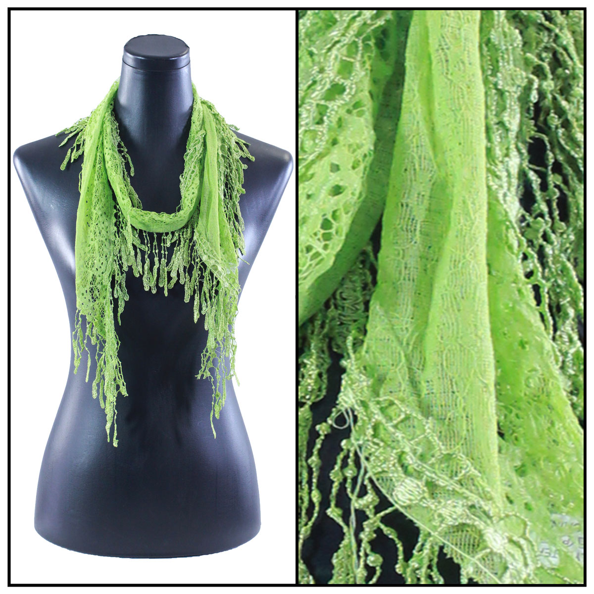 7776/T - Victorian Lace Confetti Oblong Scarves