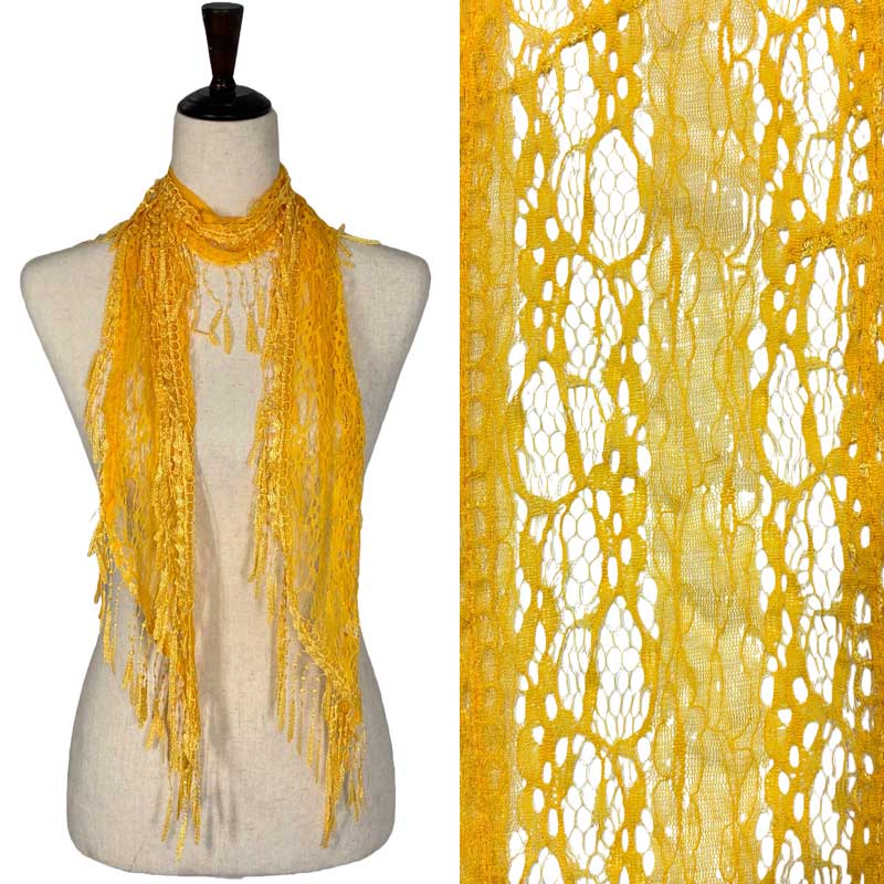 7776/T - Victorian Lace Confetti Oblong Scarves