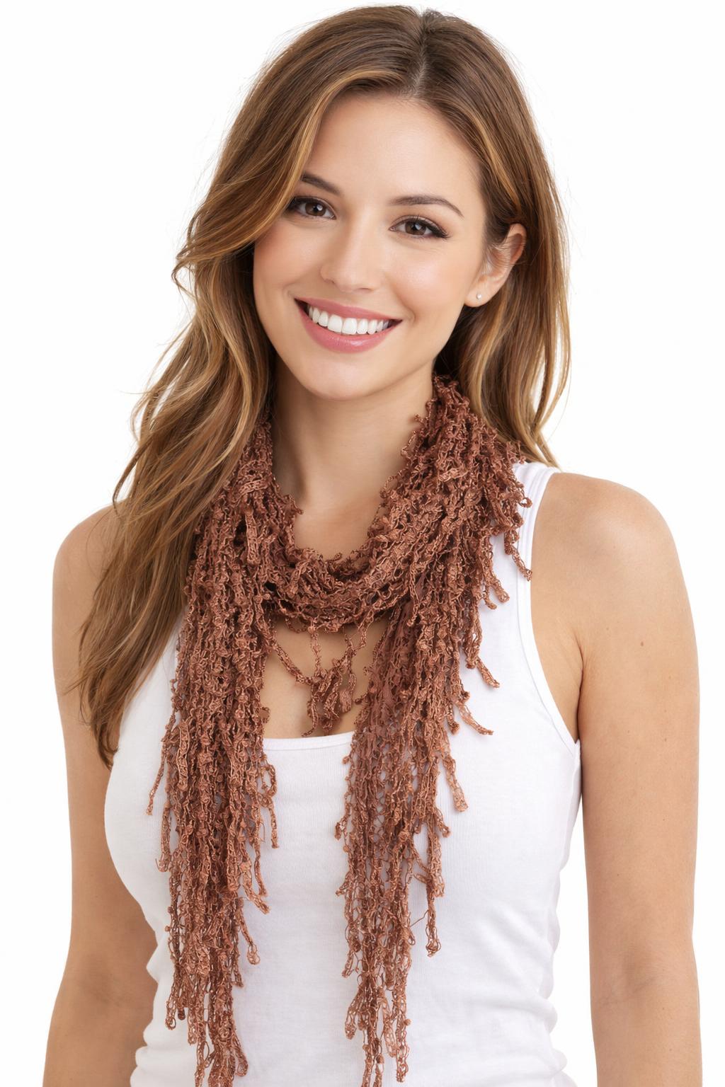 7776/T - Victorian Lace Confetti Oblong Scarves