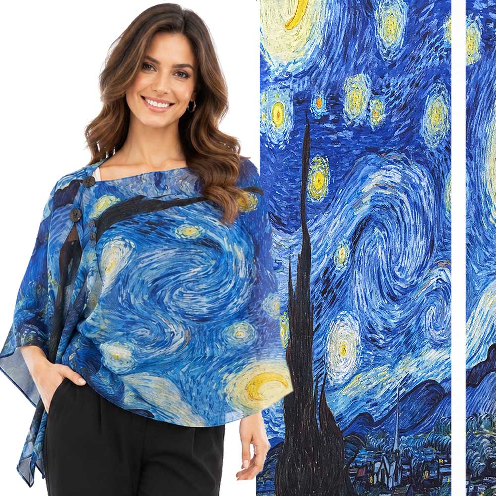 2451/T - Silky Two Button Shawl 