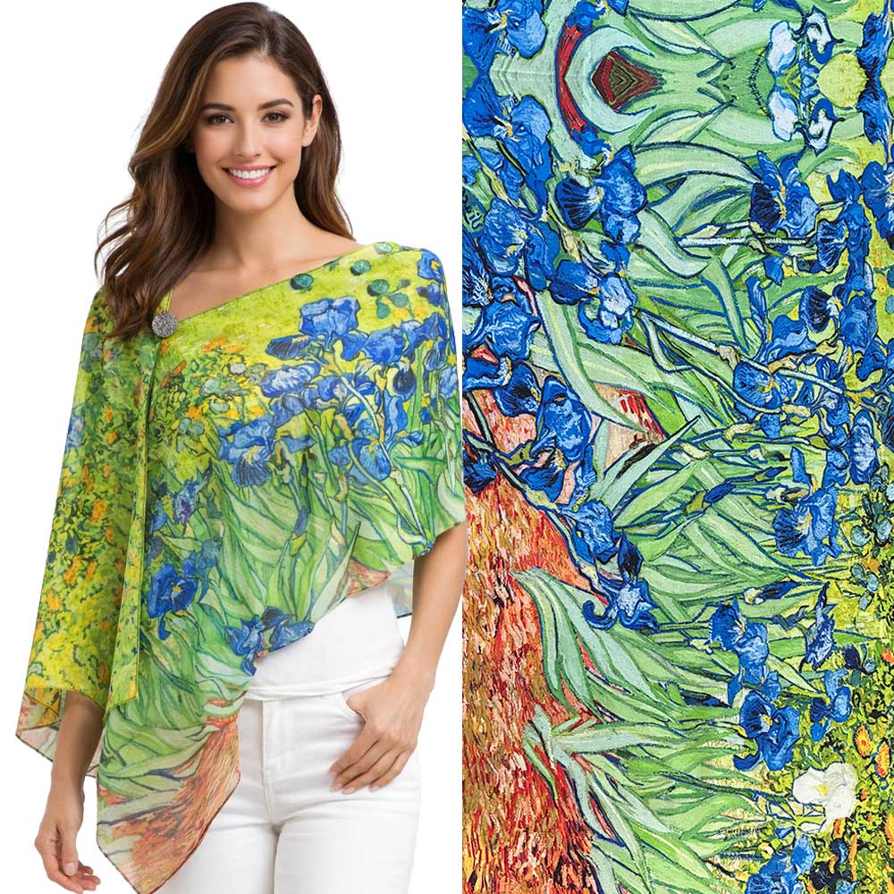 2451/T - Silky Two Button Shawl 