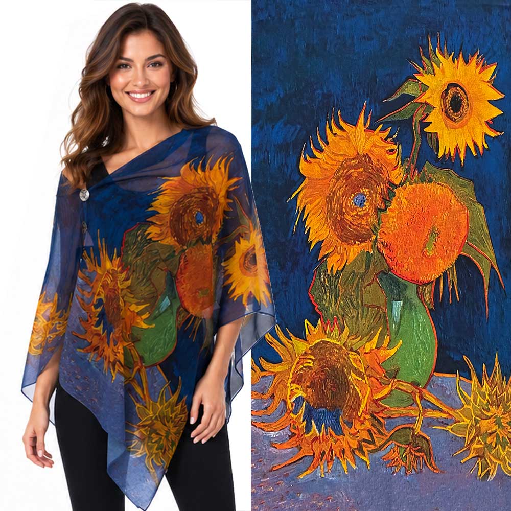 2451/T - Silky Two Button Shawl