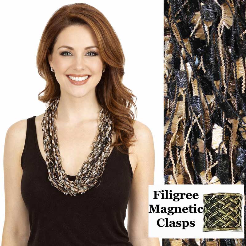 2503 - Magnetic Confetti Thread Necklace