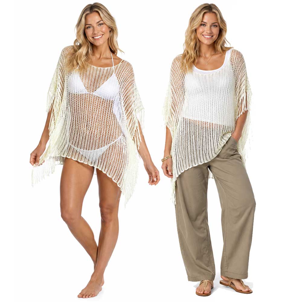 2570 - Fishnet Poncho/Swim Suit Cover-ups