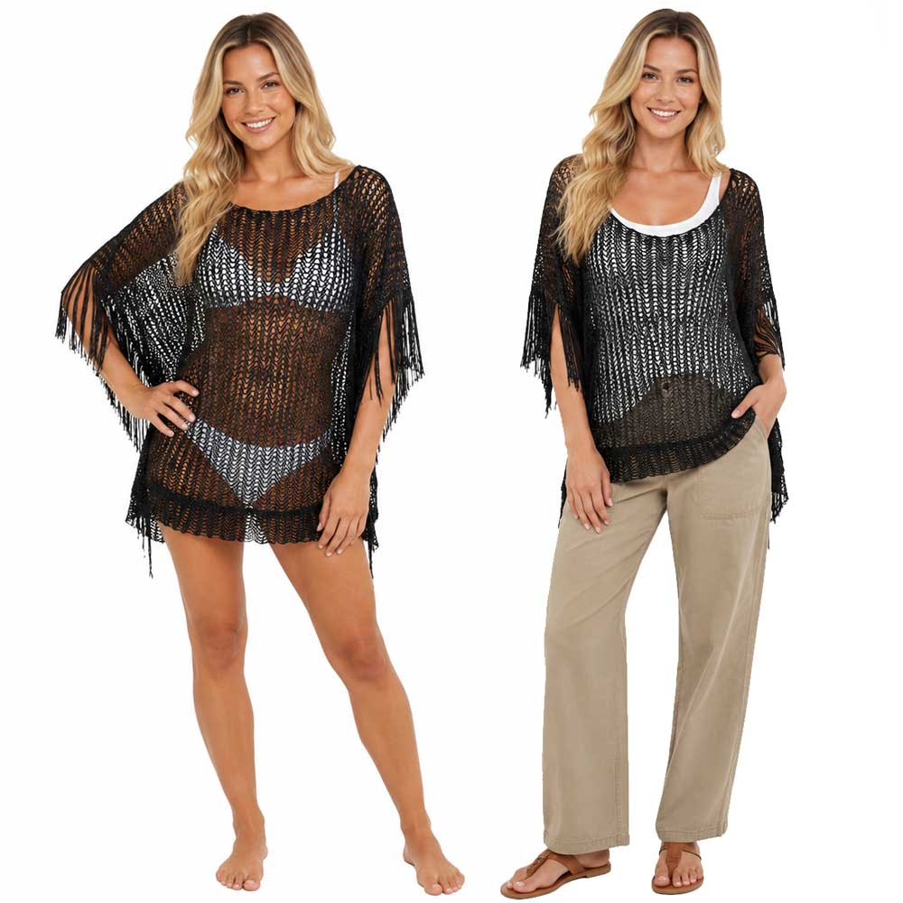 2570 - Fishnet Poncho/Swim Suit Cover-ups