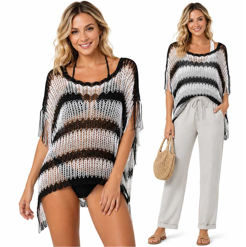 2570 - Fishnet Poncho/Swim Suit Cover-ups
