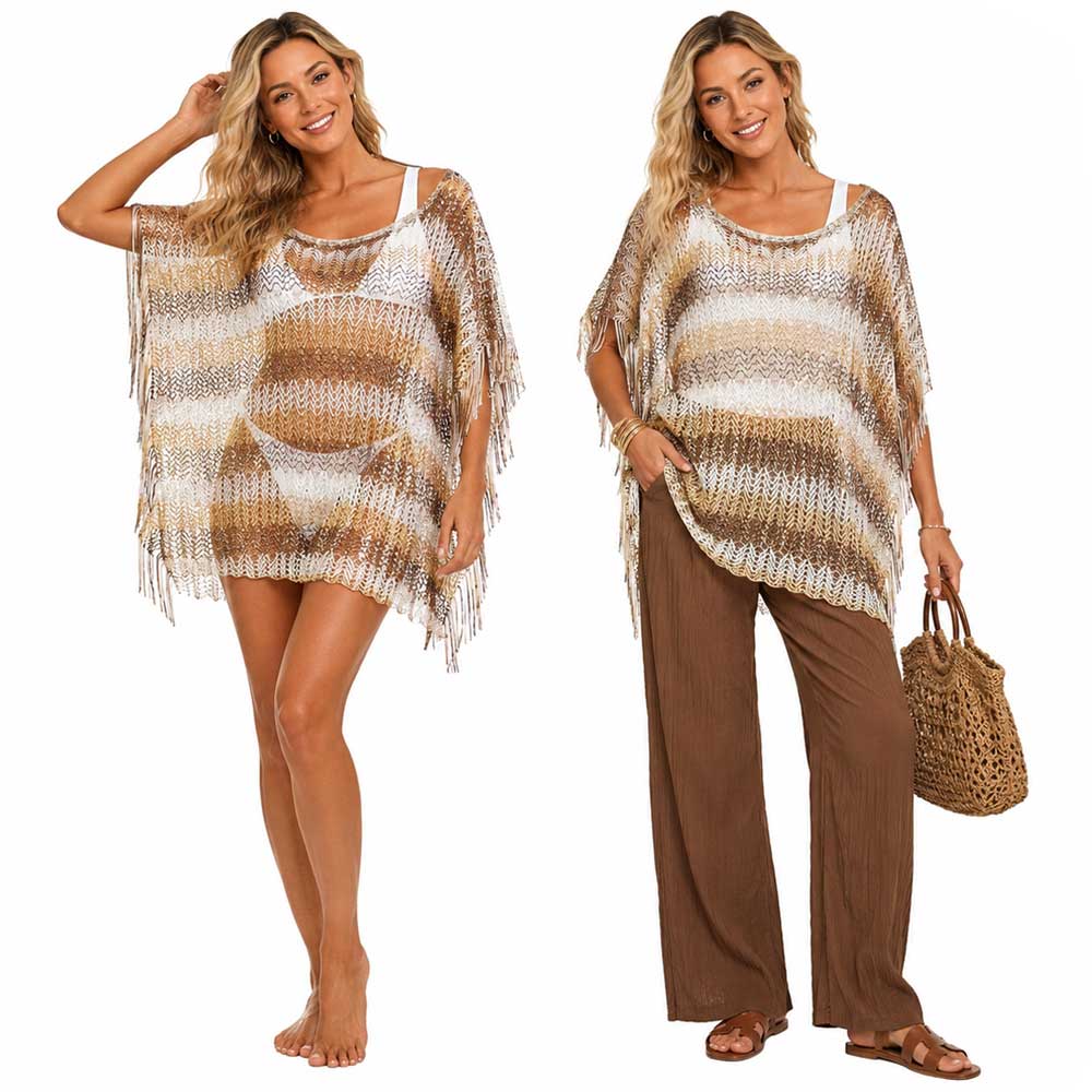 2570 - Fishnet Poncho/Swim Suit Cover-ups