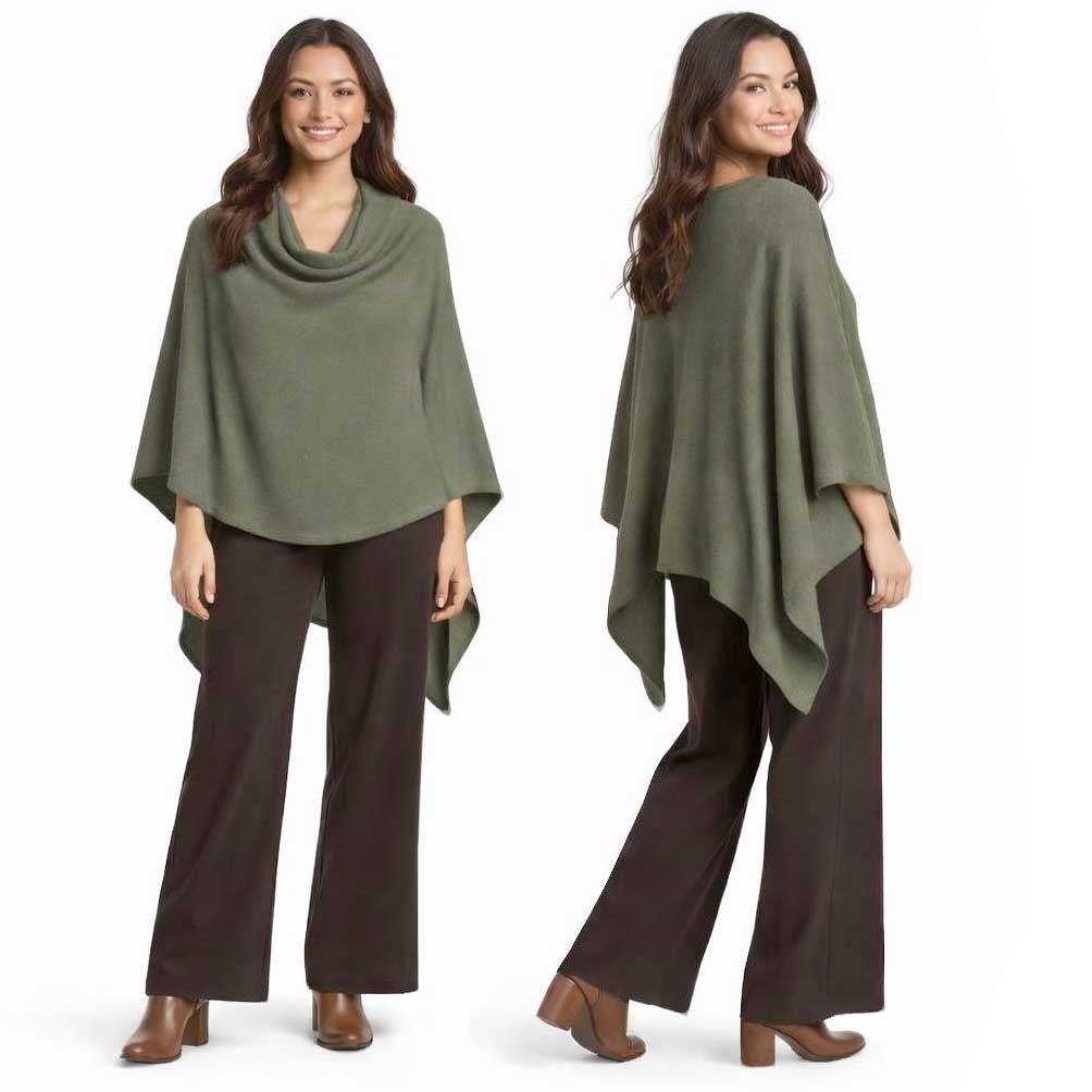 8672 - Cashmere Feel Ponchos 