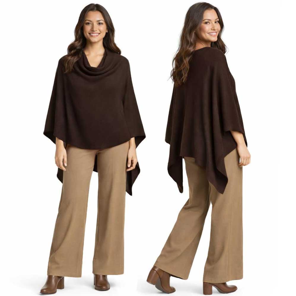 8672 - Cashmere Feel Ponchos 